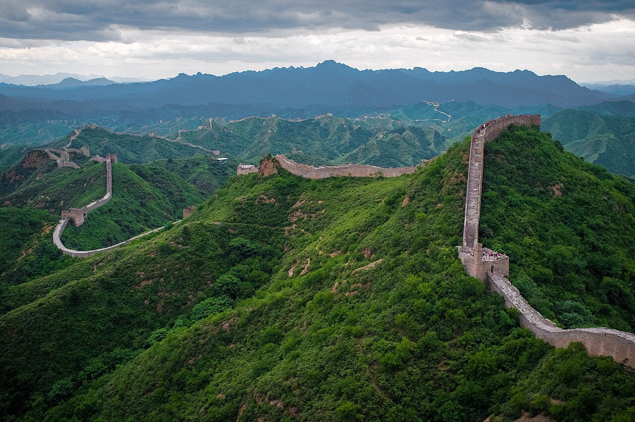Great Wall of China with Greenery